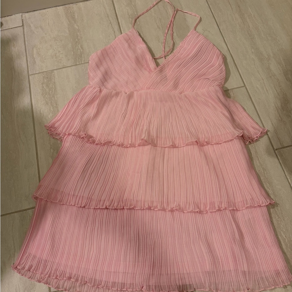 Altar'd State Pink Layered Dress Size L